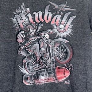 Brad Albright Pinball Graphic T-Shirt Large